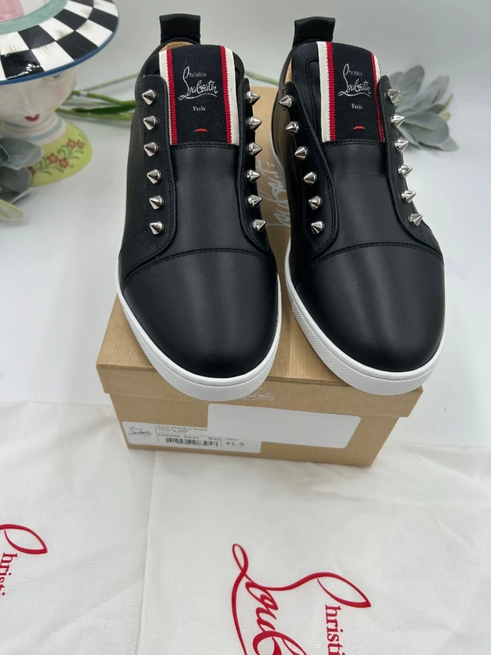 Men’s Christian Louboutin F.A.V Fique Slip On Sneaker's Size 41.5/8.5 US